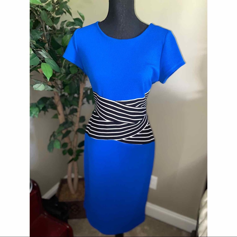 Blue, black and white Shelby & Palmer Dress